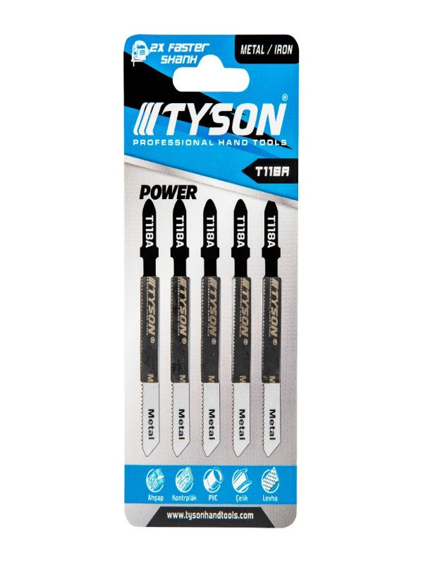 TYSON DEKUPAJ METAL TESTERE BIÇAK T118A 5Lİ SET TYS9503