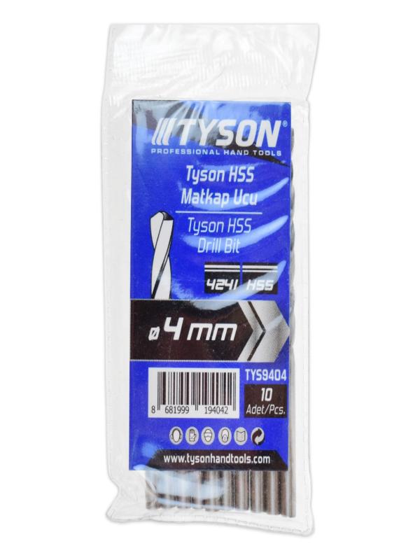 TYSON HSS MATKAP UCU 4.0 MM TYS9404