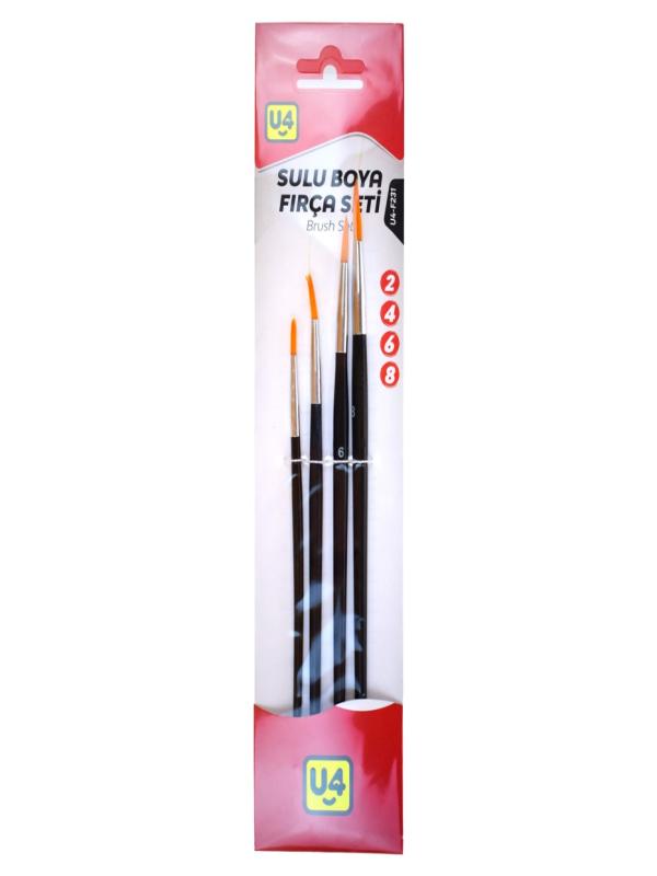U-4 SULU BOYA FIRÇA SETİ 4 LÜ U4-F231