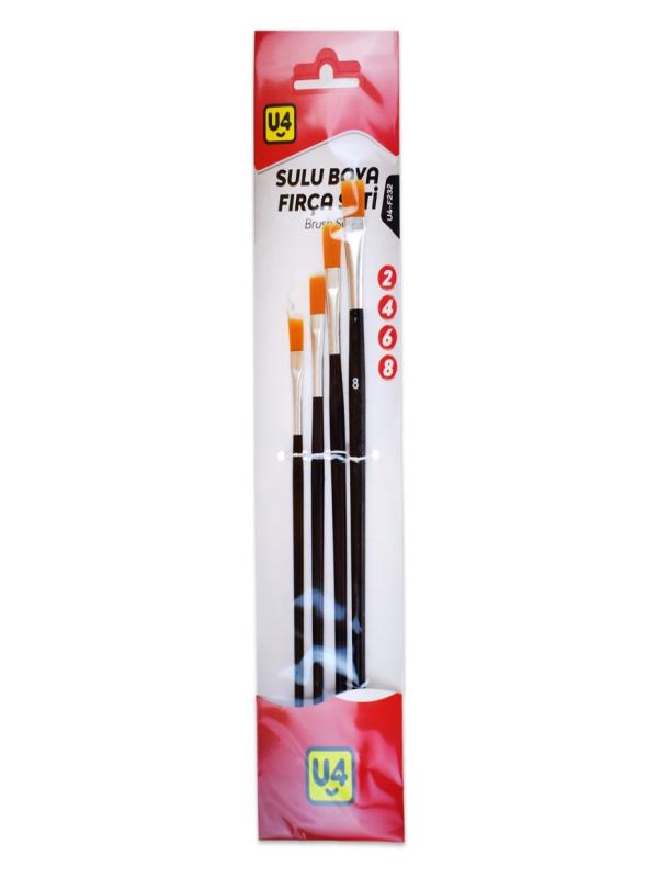 U-4 YAĞLI BOYA FIRÇA SETİ 4 LÜ U4-F232