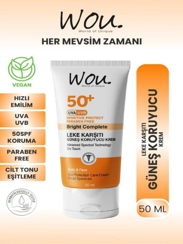 WOU LEKE KARŞITI GÜNEŞ KREMİ 50ML