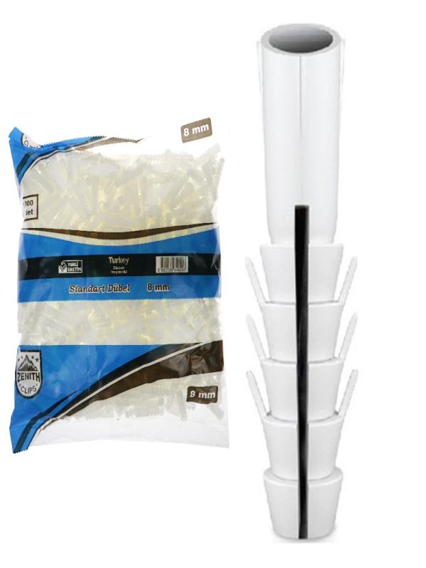 ZENITH STANDART DÜBEL 8MM PK:1000