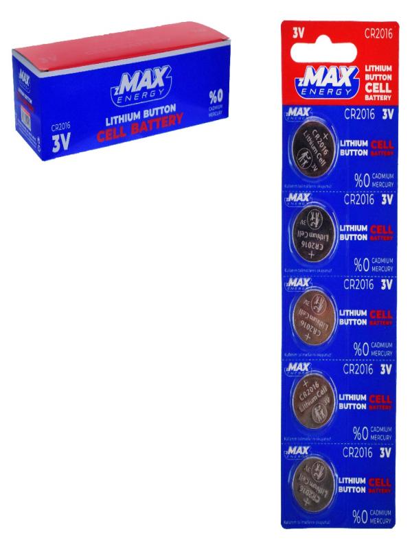 ZMAX ENERGY PARA PİL CR2016 MAX-1524