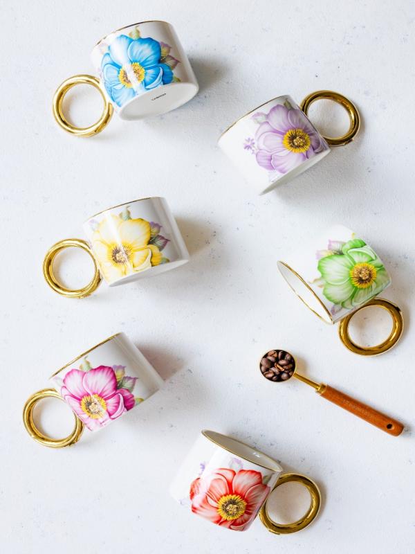 MİEN FLOWER PORSELEN KUPA 270CC 1D15