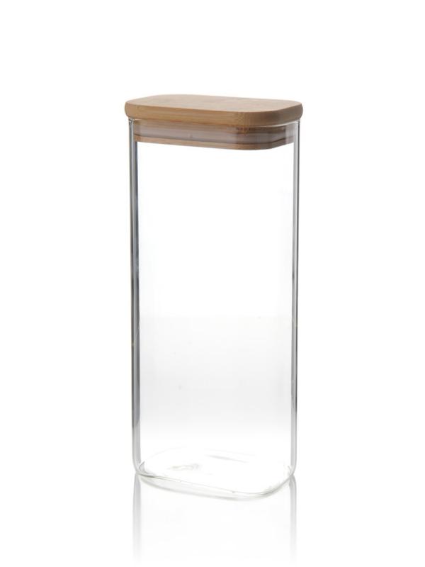 MİEN DİKDÖRTGEN CAM KAVANOZ 1500ML BOR-0102