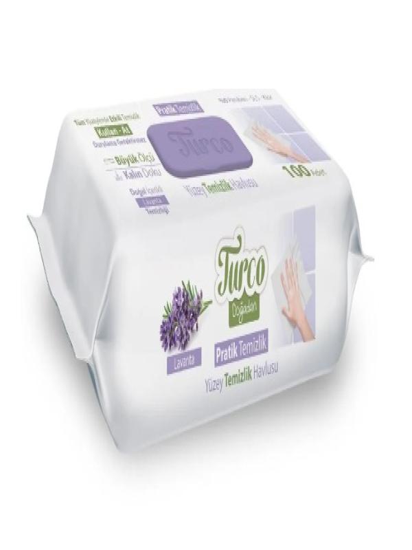 BABY TURCO YÜZEY YER TEMİZLİK HAVLUSU 50 Lİ MOP UYUMLU LAVANTA