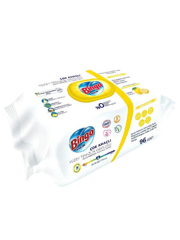 BİNGO PRATİK 96 LI YÜZEY TEMİZLİK HAVLUSU LİMON