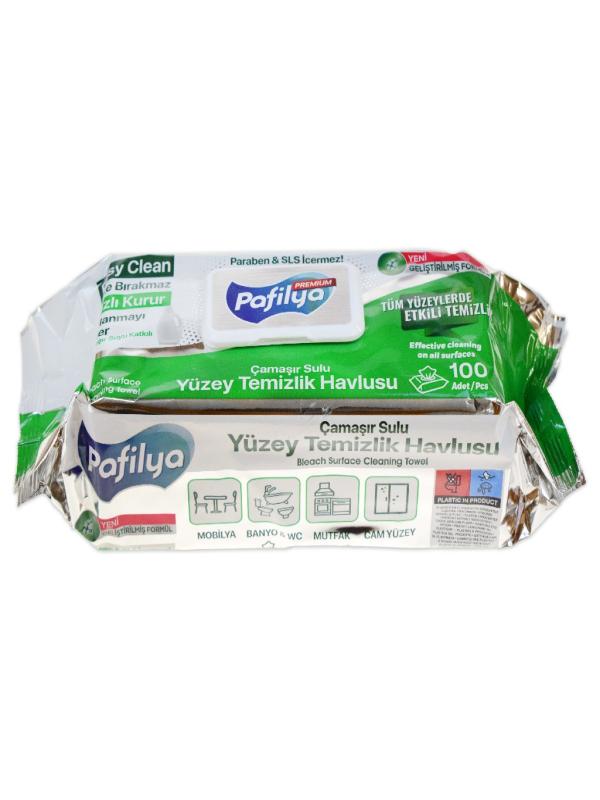 PAFİLYA 100 LÜ PREMIUM YÜZEY TEMİZLİK HAVLUSU ÇAMAŞIR SULU