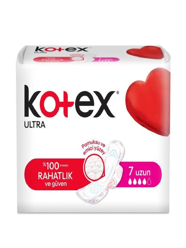 KOTEX PED ULTRA KANATLI UZUN 7 Lİ
