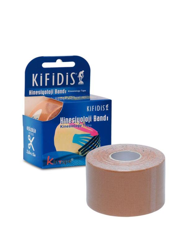 Kifidis Kinesiyoloji Bandı Kesilebilir 3,8 cm x 5 m Bej / Beige