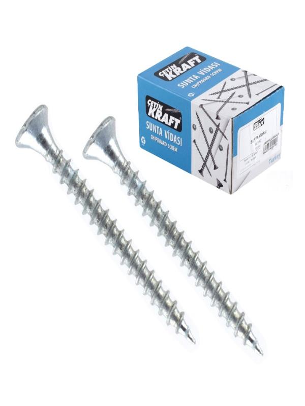 ÇETİN 5*60 SUNTA VİDA BEYAZ DIN7505 PK:200