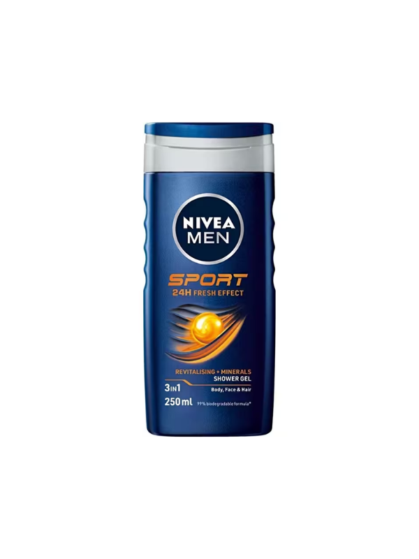 Nivea Sport Duş Jeli Vücut Yüz Saç 250 ml