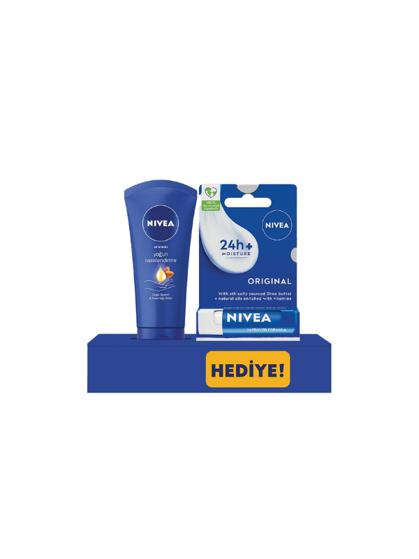 Nivea El Kremi 75 ml + Moisture Lip Balm - Avantaj Paketi