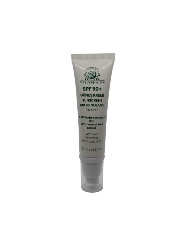 FELLYHEALER %100 DOĞAL SALYANGOZ ÖZLÜ  SPF 50+ GÜNEŞ KREMİ 50 ML