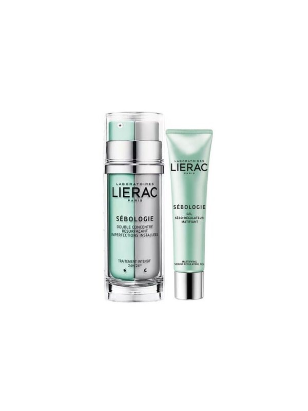 Lierac Paris Sebologie Double Concentrate Krem + Sebologie Yıkama Jeli 40 Ml