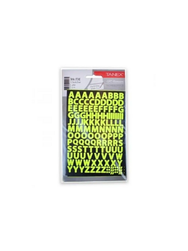 TANEX MIX 23MM YEŞİL RAKAM ETİKETİ 2 AD STC-558