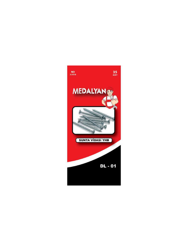 MEDALYAN SUNTA VİDASI 3.5*18 DL-01