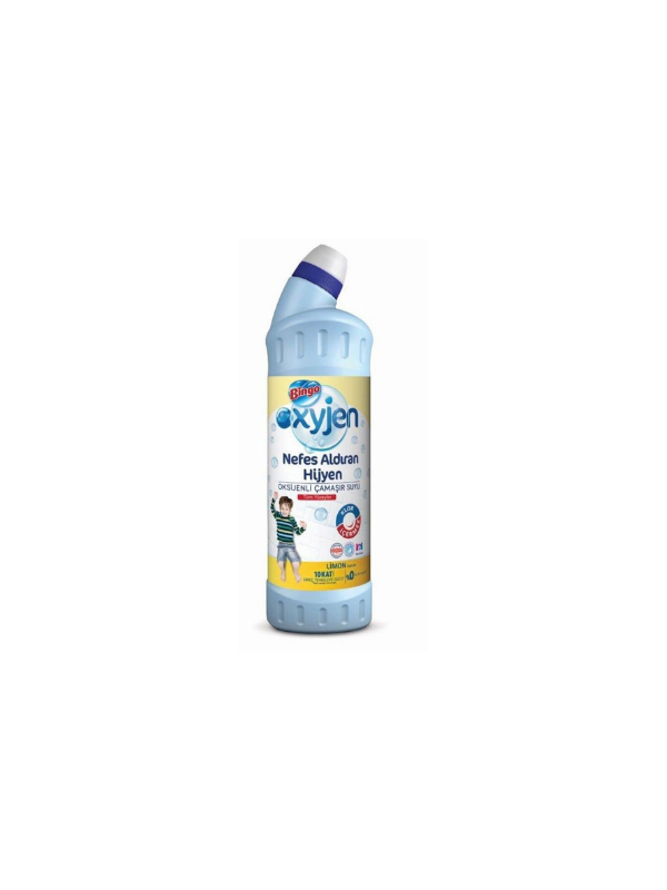 BİNGO OKSİJEN 750ML ÇAMAŞIR SUYU LİMON KOKULU