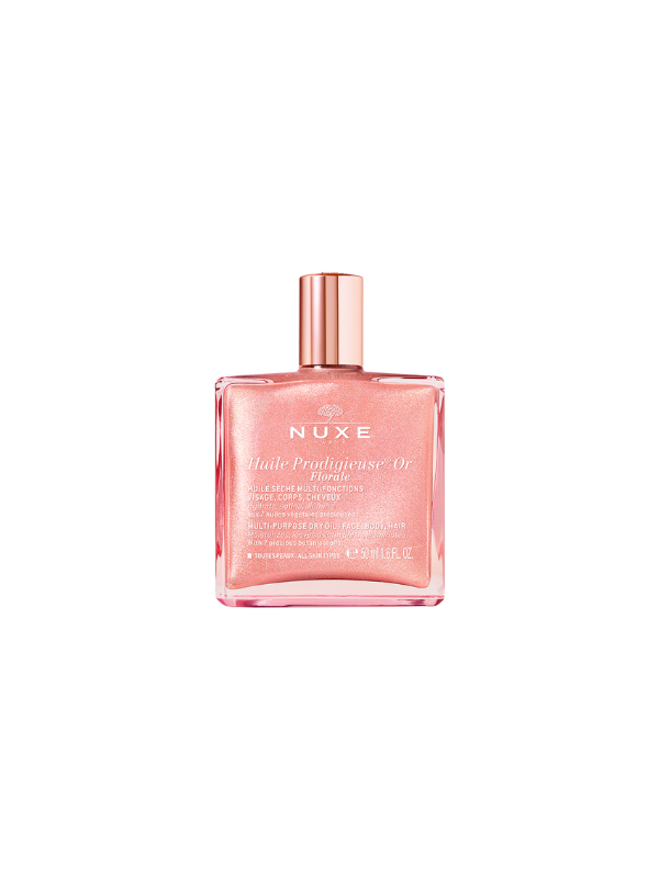 Nuxe Huile Prodigieuse Or Pembe Parıltılı Çiçeksi Çok Amaçlı Kuru Yağ 50 ml