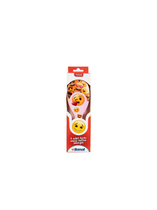 Banat Emoji Tattoo Hediyeli Saç Fırçası