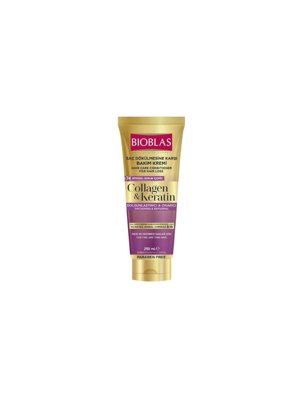 BIOBLAS COLLAGEN&KERATIN  SAÇ DOK. KARŞI BAKIM KREMİ 250 ML