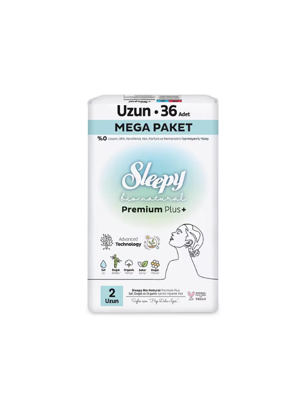 SLEEPY HİJYENİK PED NATURAL MEGA UZUN 36 LI