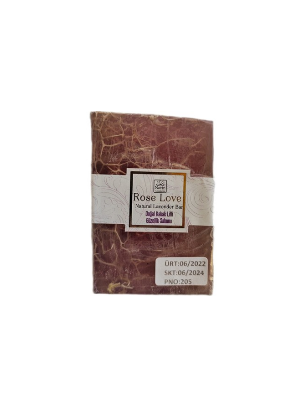 Rose Love Doğal Kabak Lifli Sabun 200 G -Lavanta Sabunu