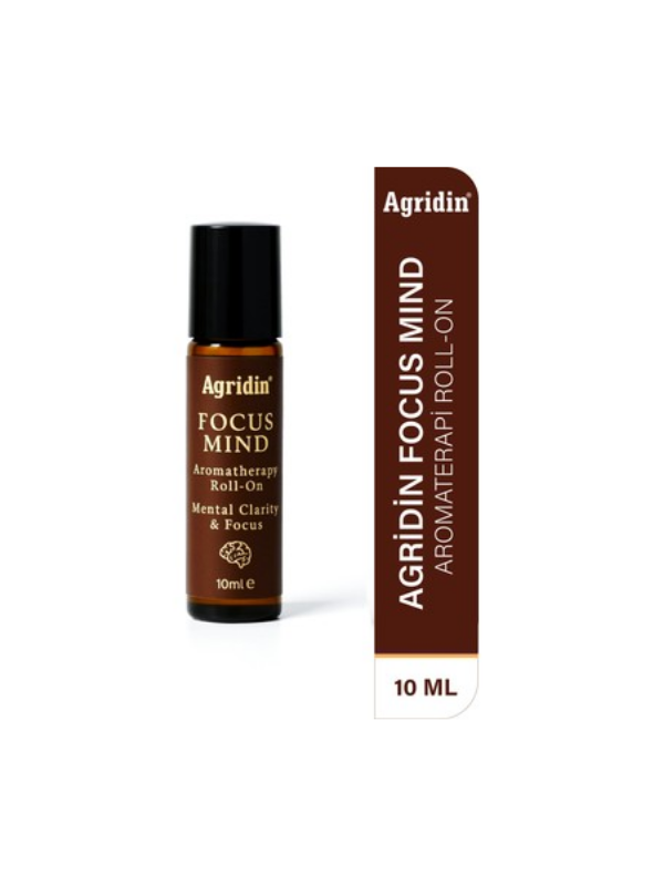 Agridin Focus Mind Aromaterapi Roll-On Aromaterapi İle Zihin Açıklığı ve Odaklanma Desteği 10 ml