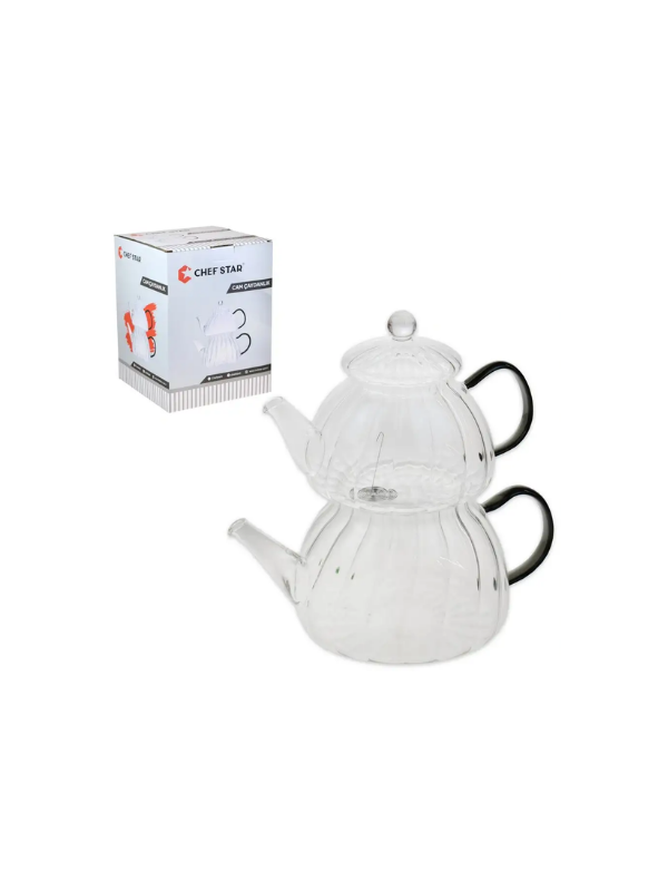 CHEF STAR ÇİZGİLİ CAM ÇAYDANLIK MNB04252