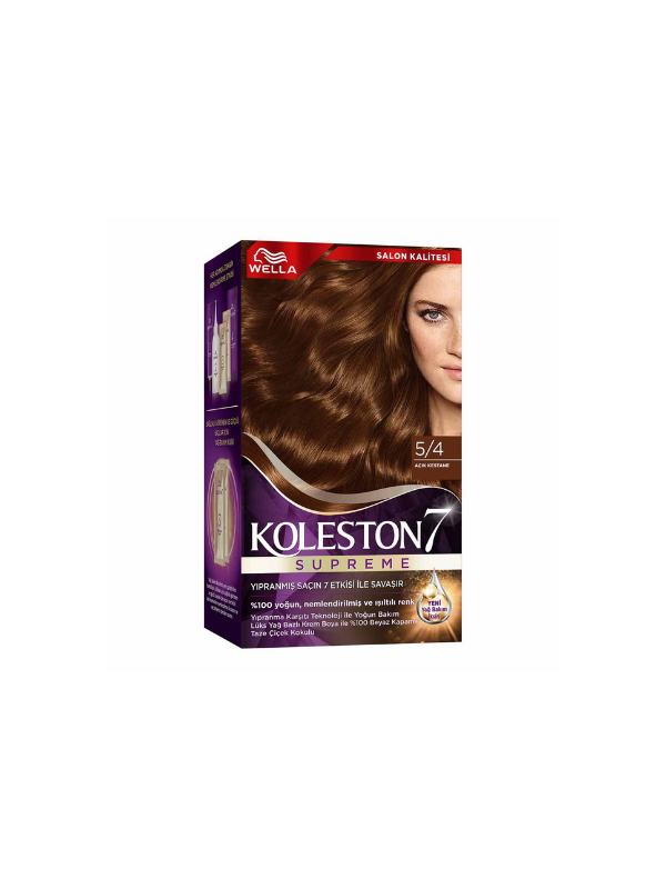 KOLESTON SAÇ BOYA SET 5/4 AÇIK KESTANE