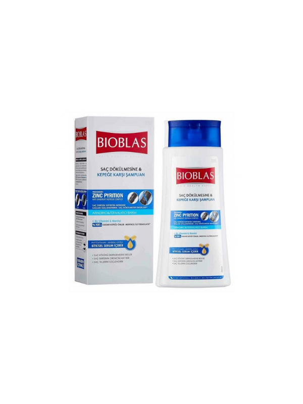 BIOBLAST ŞAÇ DOKK+KEPEK KARŞITI (ÇİNKO+MENTOL) 360ML