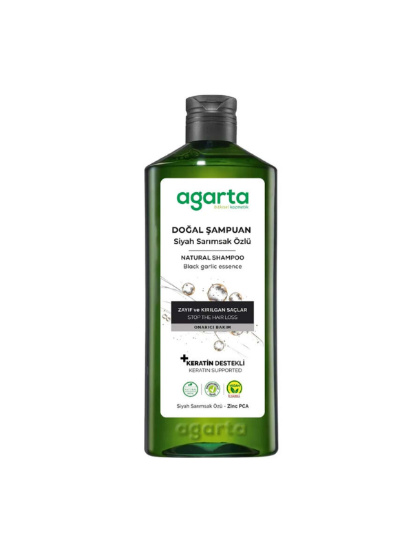 Agarta Doğal Saç Dökülmesine Karşı Siyah Sarımsaklı Şampuan 400 ml