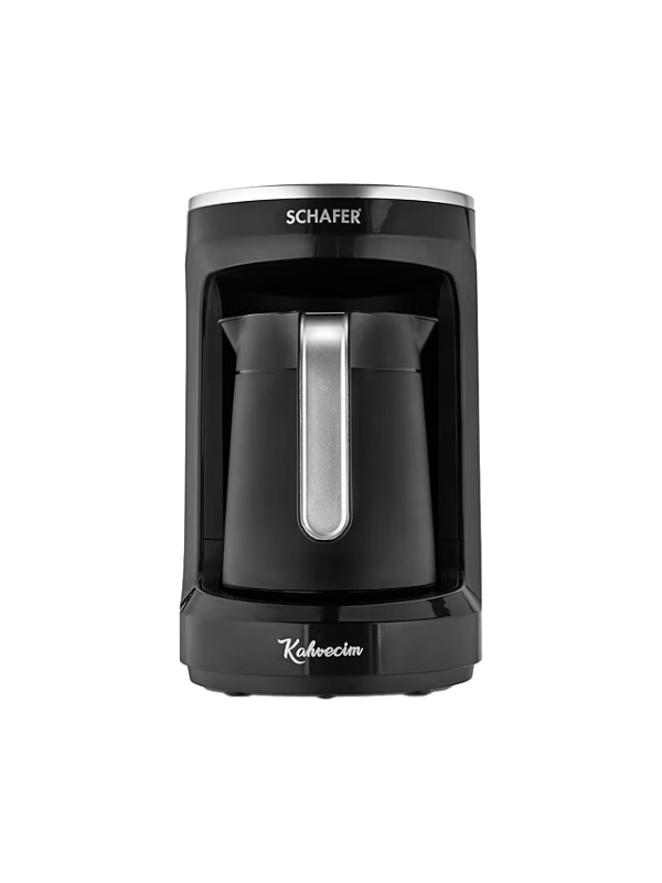 Schafer Kahveci̇m Plus Otomati̇k Türk Kahve Maki̇nesi̇ Si̇yah-Si̇lver Gum01