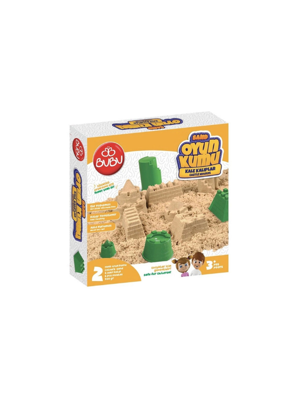 BU-BU OYUN KUMU VE KALE KALIPLI SET 500 GR.KU0055