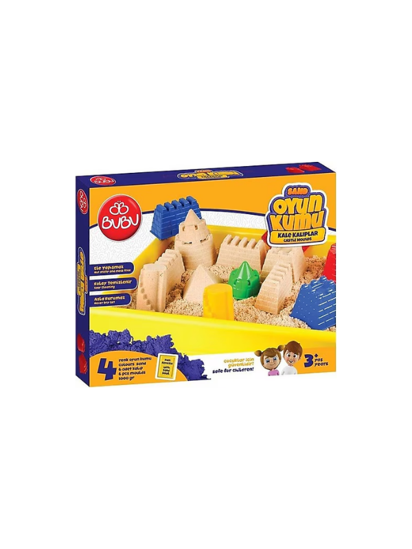 BU-BU OYUN KUMU BÜYÜK HAVUZLU KALE KALIPLAR 1000 GR.KU0051