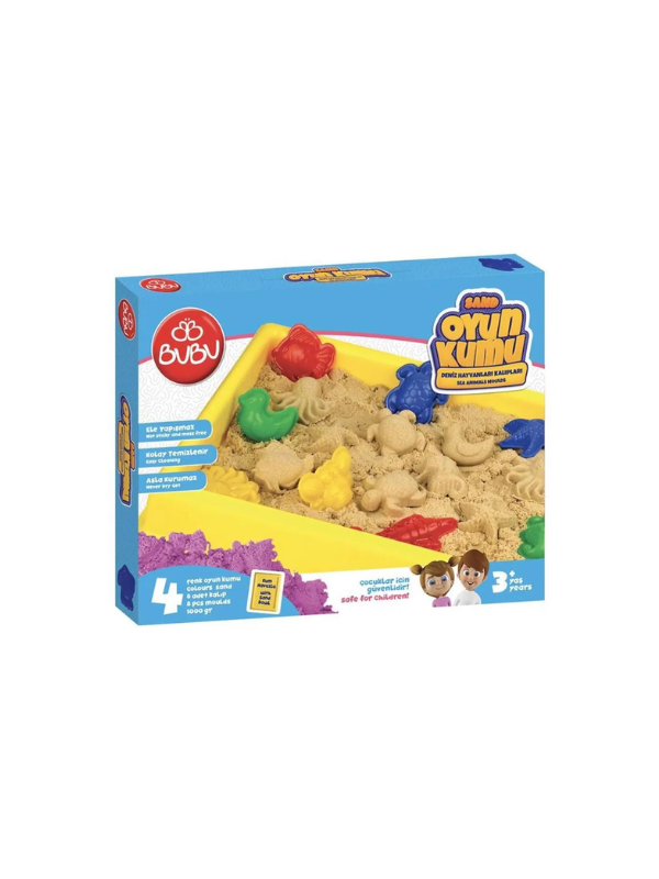 BU-BU OYUN KUMU BÜYÜK HAVUZLU DENİZ HAYVANLI KALIPLAR 1000 GR. KU0053