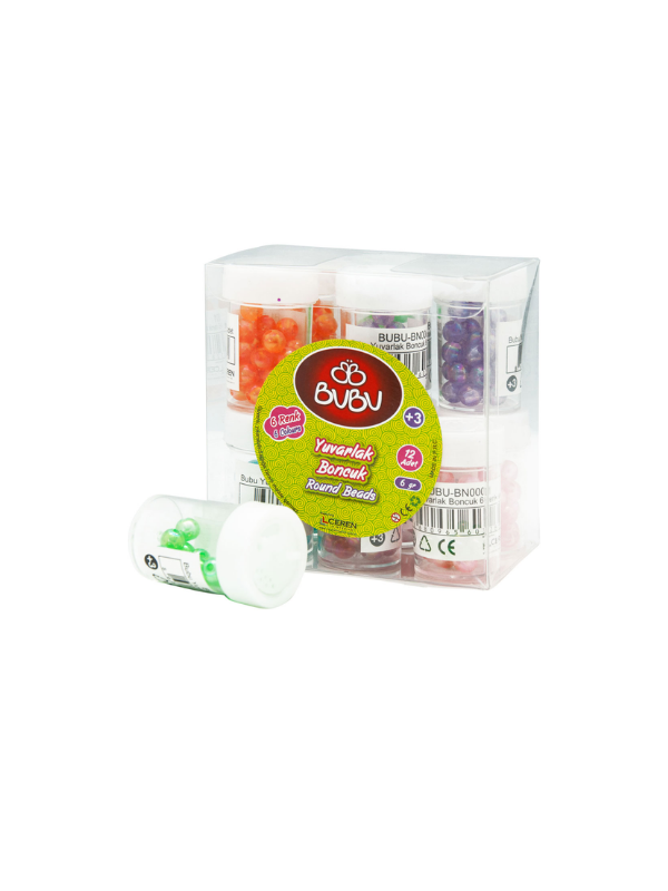 Bu-Bu Bn0001 Yuvarlak Boncuk 6 Renk