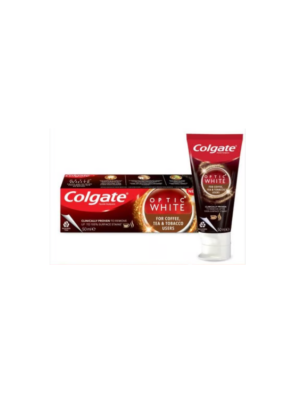 Colgate Diş Macun 50 Ml_Optıc Whıte Kahve,Çay Ve Tütün Kullananlar İçin