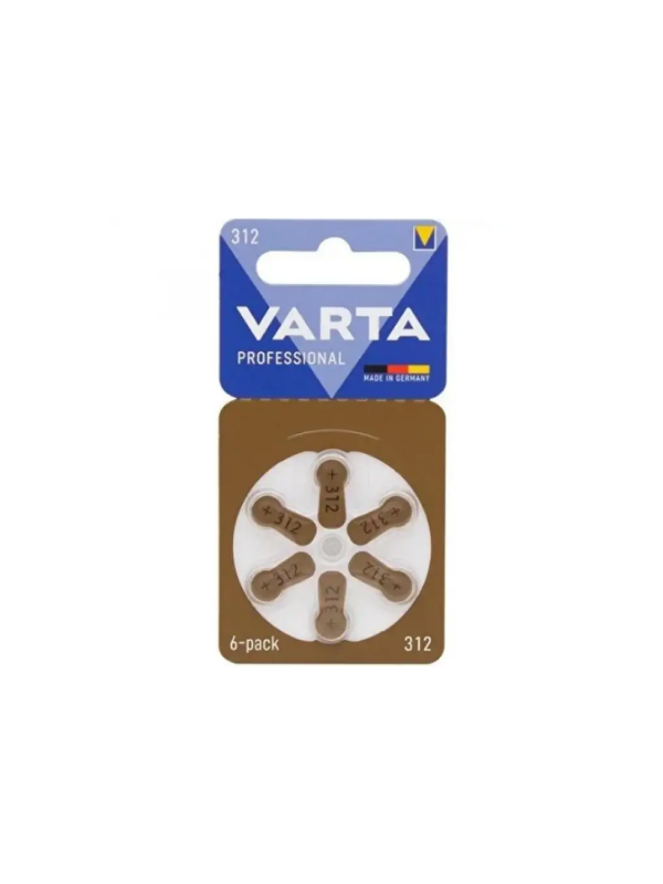 Varta İşitme Cihazı Pili No: 312 6'lı